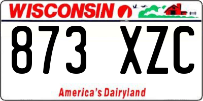WI license plate 873XZC