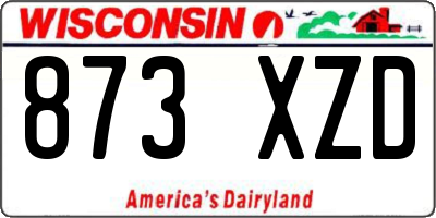 WI license plate 873XZD