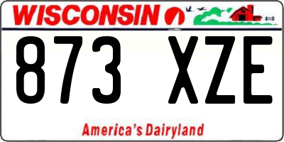 WI license plate 873XZE