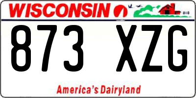 WI license plate 873XZG