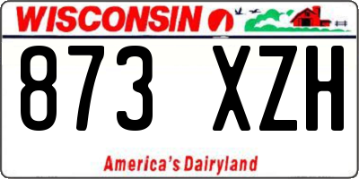 WI license plate 873XZH