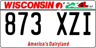 WI license plate 873XZI