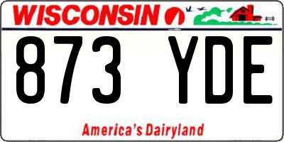 WI license plate 873YDE