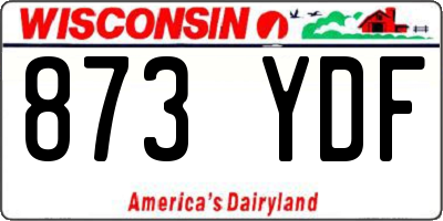WI license plate 873YDF
