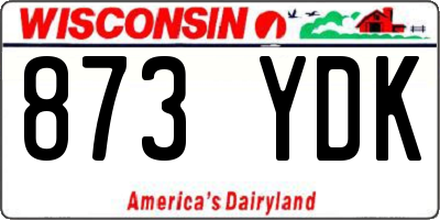 WI license plate 873YDK