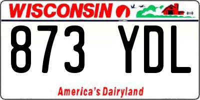 WI license plate 873YDL