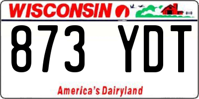 WI license plate 873YDT