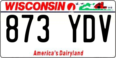 WI license plate 873YDV
