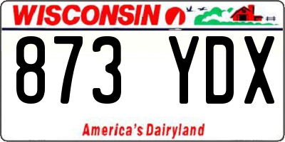 WI license plate 873YDX