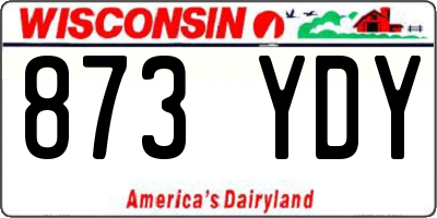 WI license plate 873YDY