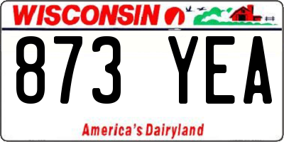 WI license plate 873YEA