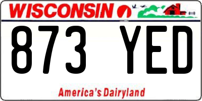 WI license plate 873YED