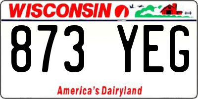 WI license plate 873YEG