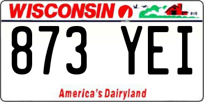 WI license plate 873YEI