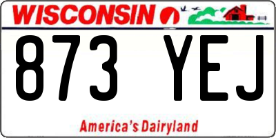 WI license plate 873YEJ
