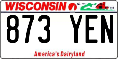 WI license plate 873YEN