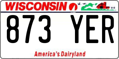WI license plate 873YER