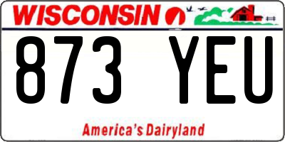 WI license plate 873YEU