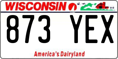 WI license plate 873YEX