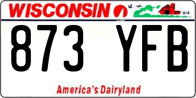 WI license plate 873YFB