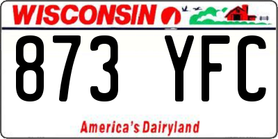WI license plate 873YFC