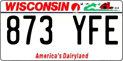 WI license plate 873YFE