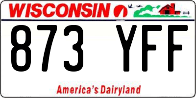 WI license plate 873YFF