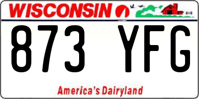 WI license plate 873YFG