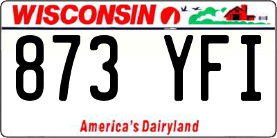 WI license plate 873YFI