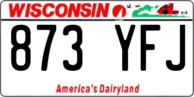 WI license plate 873YFJ