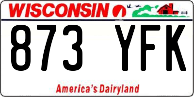 WI license plate 873YFK