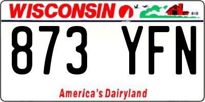 WI license plate 873YFN