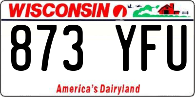 WI license plate 873YFU