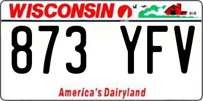 WI license plate 873YFV