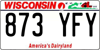 WI license plate 873YFY