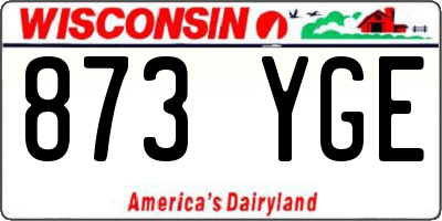 WI license plate 873YGE