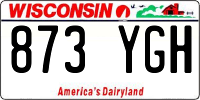 WI license plate 873YGH