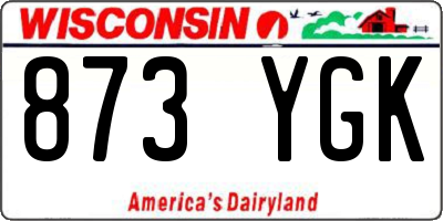 WI license plate 873YGK