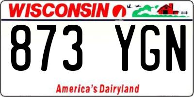 WI license plate 873YGN