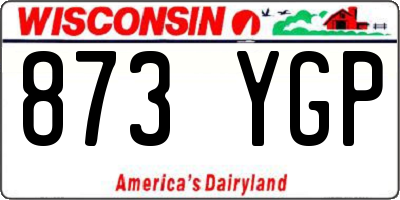 WI license plate 873YGP