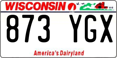 WI license plate 873YGX