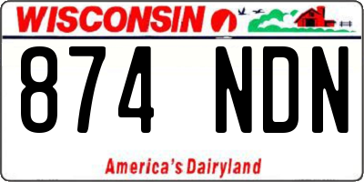 WI license plate 874NDN