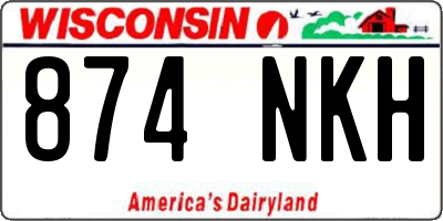 WI license plate 874NKH