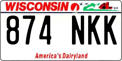 WI license plate 874NKK