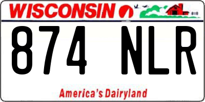 WI license plate 874NLR