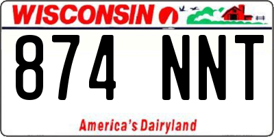 WI license plate 874NNT