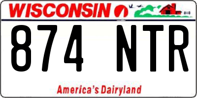 WI license plate 874NTR