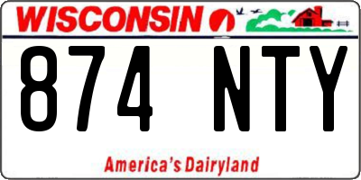 WI license plate 874NTY