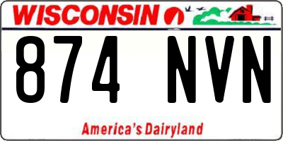WI license plate 874NVN