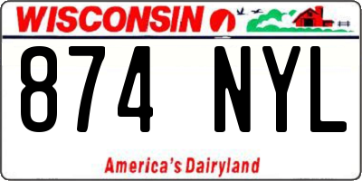 WI license plate 874NYL